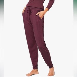 NWT Tommy John Soft Lounge Joggers Winetasting XL Regular